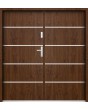 Sta Hunt Double - minimalist steel double front door for modern home