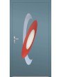 LIM INLAY  - Aluminum main door door with colourful ovals