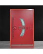 Red high security aluminum entrance door