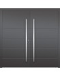 LIM Integra double - solid double aluminum door with ribs