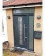 custom configuration - Fargo door with right and top sidelight (view from the outside)