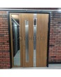 Sta Lemos Winchester steel front door with left sidelight