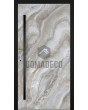 LIM Grigio - aluminium hinged door covered with grigio sintered quartz