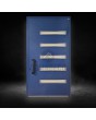 Blue Aluminum high-end exterior front door