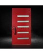 Red Aluminum high-end exterior front door