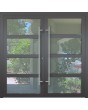 LIM C9 double -  double aluminum front door with four glass