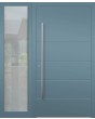 Aluminum Hinged LIM front door with left sidelight (view from the outside) 