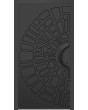 LIM V64 - aluminum entry front door with milled pattern