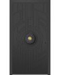 LIM V65 - aluminum entrance door with milled pattern