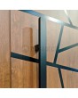 LIM W360 - modern aluminum front door with stripes