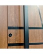 PIVOT W360 - modern aluminum pivot door with stripes