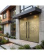 LIM M12 double - Aluminum hinged double door with gold texture of milled metal
