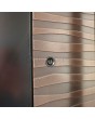 LIM M16 - aluminum hinged door with texture of milled metal