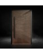 LIM M16 - aluminum hinged door with texture of milled metal