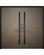 LIM M2 double -  Aluminum double front door coated with liquid metal