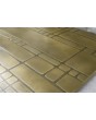 LIM M18 - aluminum hinged entry door with yellow brass texture of milled metal