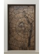 LIM M30 - aluminum hinged door with brown texture of milled metal