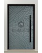 PIVOT M7 - aluminum pivot door with zinc liquid metal