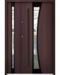 Sta Gemini Duo Noir - modern entrance door with side panel