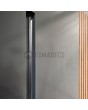 LIM RAIL5 - aluminum front door with vertical slats made of aluminum profiles