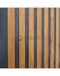 LIM RAIL5 - aluminum front door with vertical slats made of aluminum profiles