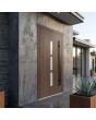 Walnut Energy efficient aluminium front door