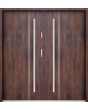 Sta Nakamoto Double - external modern double steel front door with vertical stripe