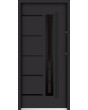 Sta Picard noir - security external single door with black frame arround glass
