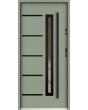 Sta Picard noir - security external single door with black frame arround glass