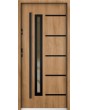 Sta Picard noir - security external single door with black frame arround glass