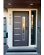 Security external dark anthracite steel single door 