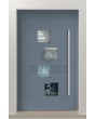 LIM 14E - modern aluminium door with four square windows