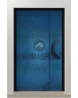 PIVOT B3 - aluminum pivot door covered with blue stainless steel sheet