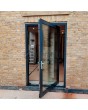 Fully glazed aluminum front door