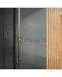 PIVOT RAIL3 - aluminum exterior door with vertical slats made of aluminum profiles