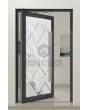 PIVOT Glass S - frosted front door with colorful decor