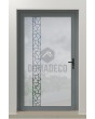 LIM-BATCH Glass S21 - quality frosted front door with transparent decor