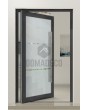 PIVOT Glass S - frosted front door with colorful decor