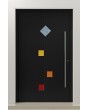 PIVOT Tonel - pivot door with tempered glass insert