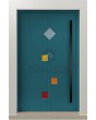PIVOT Tonel - pivot door with tempered glass insert