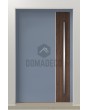 PIVOT V22 - aluminum front door with wooden decor