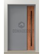 PIVOT V22 - aluminum front door with wooden decor