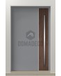 PIVOT V22 - aluminum front door with wooden decor