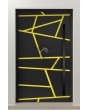 LIM W360 - modern aluminum front door with stripes