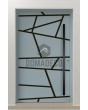LIM W360 - modern aluminum front door with stripes
