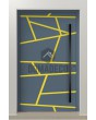 PIVOT W360 - modern aluminum pivot door with stripes