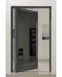 PIVOT VL19 - Lacobel glass coated with a high-quality paint aluminium pivot door