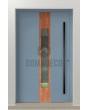 LIM V08 - aluminum front door with wooden decor
