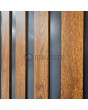 LIM RAIL 5 double - aluminum double front door with vertical slats made of aluminum profiles