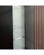 PIVOT RAIL4 - aluminum pivot door with vertical slats made of aluminum profiles